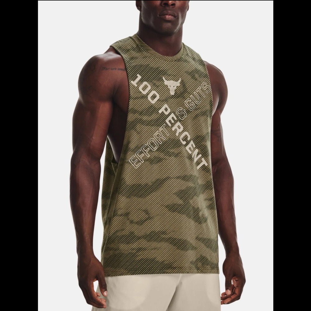 NWT Under Armour Project Rock 100 Percent Tank men’s sz XL